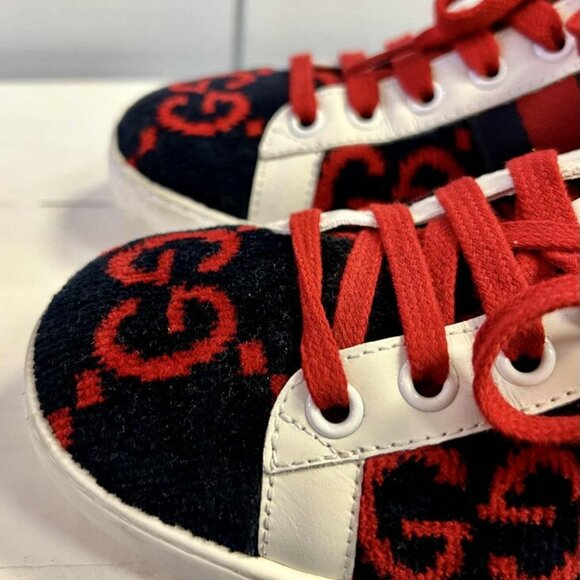 Gucci Ace Velvet GG Sneakers (Retails for $400) - Size 36.5 - Picture 4 of 6